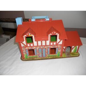 Vintage Fisher-Price Little People Play Family Tudor House